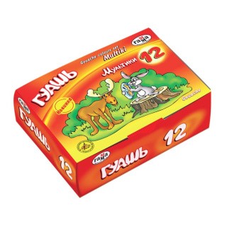 Гуашь Gamma «Мультики», 12 цв. по 40 мл, без кисти Гуашь Gamma «Мультики», 12 цв. по 40 мл, без кисти