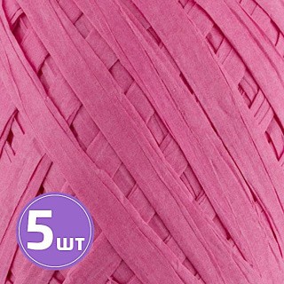 Рафия бумажная, 5 упаковок по 20,5 г ± 5 г, 30 м, цвет: 06 ярко-розовый, Blumentag