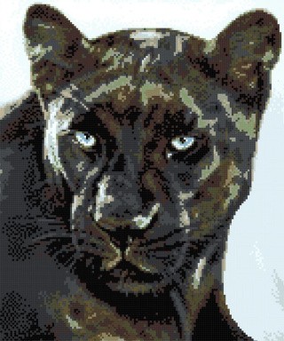 Набор для вышивания «Чёрная пантера»