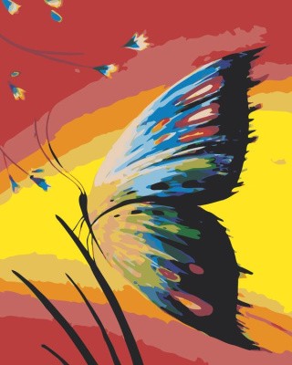 Картина по номерам «Абстрактная бабочка» Картина по номерам «Абстрактная бабочка»