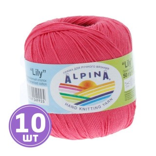 Пряжа Alpina LILY (081), ярко-розовый, 10 шт. по 50 г