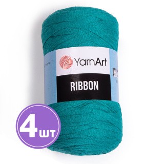 Пряжа YarnArt Ribbon (Риббон) (783), светлый изумруд, 4 шт. по 250 г