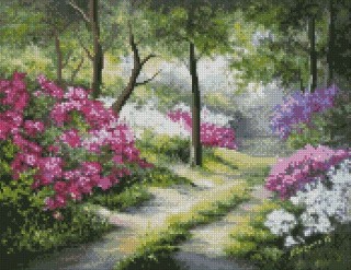 Алмазная вышивка «Цветочная дорога» Алмазная вышивка «Цветочная дорога»