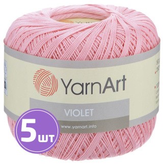 Пряжа YarnArt Violet (6313), бледная роза, 5 шт. по 50 г