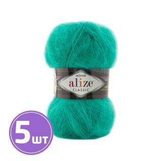 Пряжа ALIZE Mohair classik new (477), бирюзово-зеленый, 5 шт. по 100 г