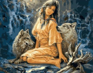 Картина по номерам «Дочь волка»