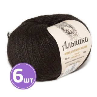 Пряжа Камтекс Альпака (094), брауни, 6 шт. по 50 г Пряжа Камтекс Альпака (094), брауни, 6 шт. по 50 г