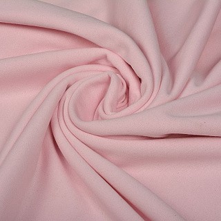 Ткань трикотаж Футер 2х нитка, начес, с лайкрой, 6 м, ширина 200 см, цвет: розовое безе, TBY