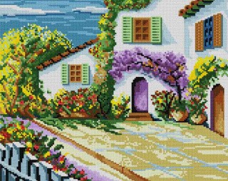 Алмазная вышивка «Южный городок» Алмазная вышивка «Южный городок»