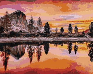 Картина по номерам «Янтарный закат» Картина по номерам «Янтарный закат»