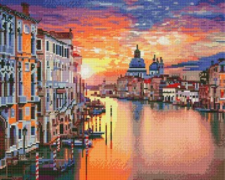 Алмазная вышивка «Венеция в закате»