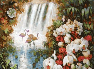 Картина по номерам «Райский сад»