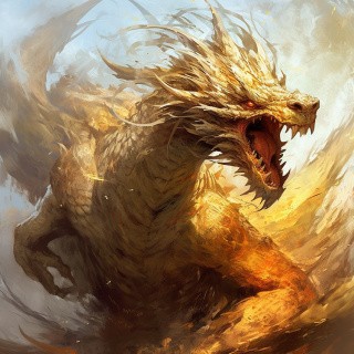 Картина по номерам «Свирепый дракон»