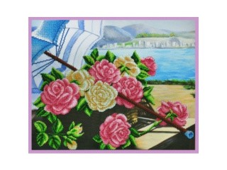 Набор для вышивания бисером «Розы на берегу»