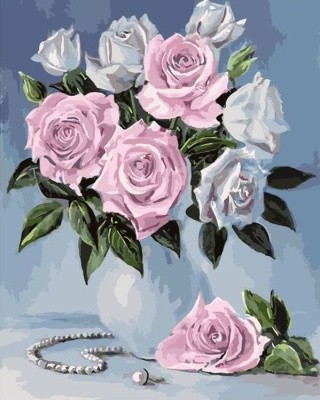 Картина по номерам «Нежные розы» Картина по номерам «Нежные розы»