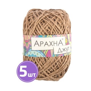 Пряжа Arachna Jute (004), натуральный, 5 шт. по 100 г