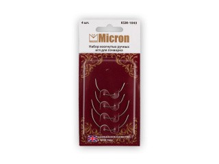 Набор изогнутых ручных игл Micron для пэчворка, 4 шт., арт. KSM-1043
