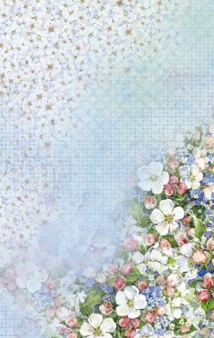 Бумага рисовая «Яблоневый сад», 32x22 см, Love2art