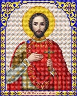 Рисунок на ткани «Святой Александр Невский»