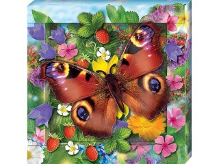 Объемная картина «Радужная бабочка»