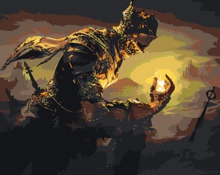 Картина по номерам «Dark Souls Дарк Соулс: Душа пепла 3»