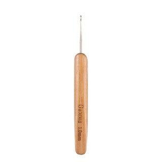 Крючок для вязания с бамбуковой ручкой, d 1 мм, 13,5 см, в блистере, Gamma