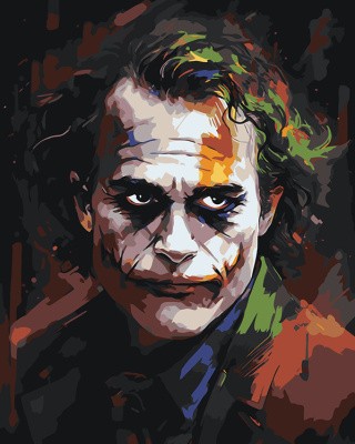 Картина по номерам «Джокер Joker: Хит Леджер»