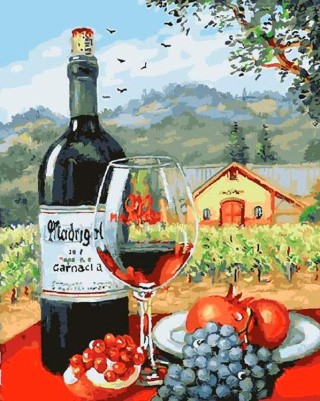 Картина по номерам «Великолепие вина» Картина по номерам «Великолепие вина»