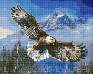 Алмазная вышивка «Орел во время охоты»
