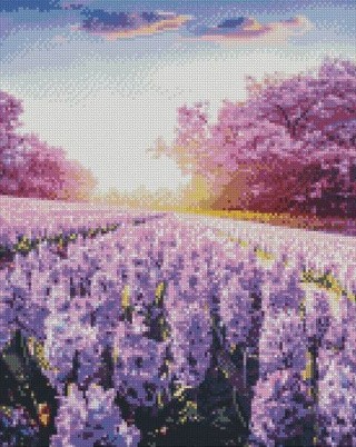 Алмазная вышивка «Сиреневое поле» Алмазная вышивка «Сиреневое поле»