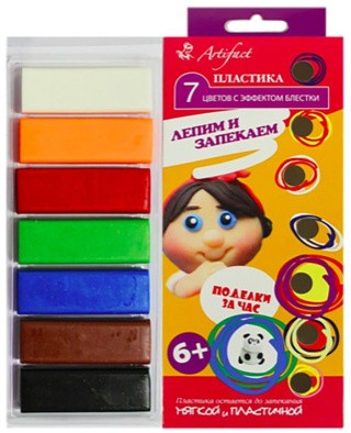 Набор Пластики «Поделки за ЧАС», 7 цв. Набор Пластики «Поделки за ЧАС», 7 цв.