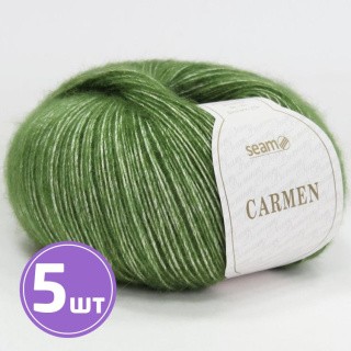 Пряжа SEAM CARMEN (02), кактус, 5 шт. по 50 г Пряжа SEAM CARMEN (02), кактус, 5 шт. по 50 г