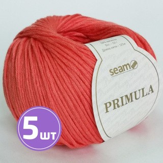Пряжа SEAM PRIMULA (999), коралл, 5 шт. по 50 г Пряжа SEAM PRIMULA (999), коралл, 5 шт. по 50 г