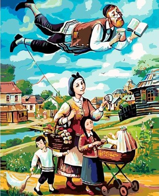 Картина по номерам «Счастливая семья»
