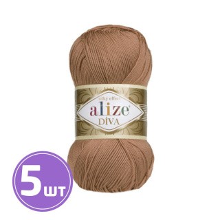 Пряжа ALIZE Diva Silk effekt (261), резеда, 5 шт. по 100 г