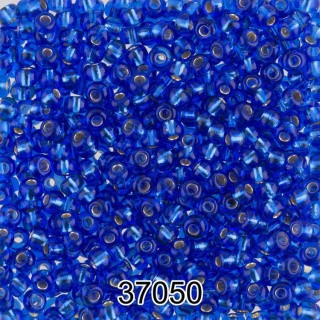 Бисер Чехия круглый 5 10/0, 2,3 мм, 500 г, цвет: 37050 голубой