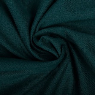 Ткань трикотаж Футер 2х нитка, петля, с лайкрой, 6 м, ширина 180 см, 230 г/м2, пенье, цвет: зеленый опал, TBY