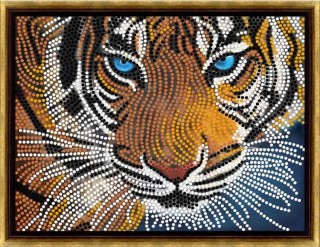 Рисунок на ткани «Взгляд тигра»