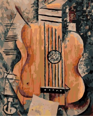 Картина по номерам «Абстрактная гитара»