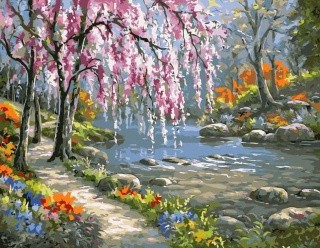 Картина по номерам «Река в лесу» Картина по номерам «Река в лесу»