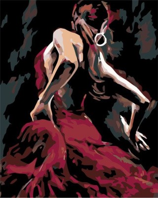 Картина по номерам «Танцующая»