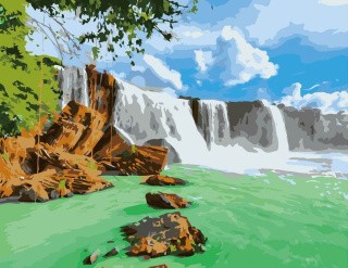 Картина по номерам «Величественный водопад» Картина по номерам «Величественный водопад»