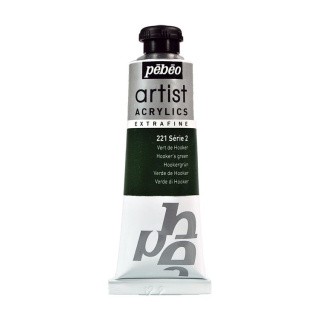 Краска акриловая Pebeo Artist Acrylics extra fine №2 (Зеленый Хукера), 37 мл