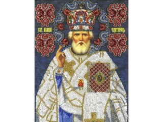 Набор вышивки бисером «Святой Николай Чудотворец» (трунцал)