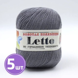 Пряжа COLOR CITY LETTO (026), серый, 5 шт. по 50 г Пряжа COLOR CITY LETTO (026), серый, 5 шт. по 50 г