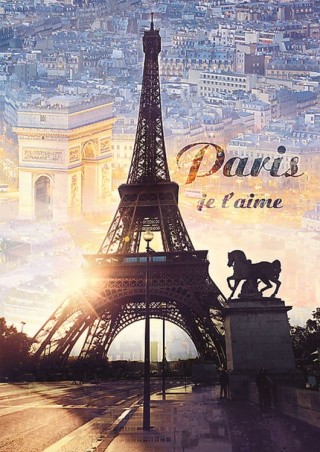 Пазл «Париж на рассвете»
