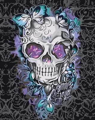 Картина по номерам «Калавера в узорах» Картина по номерам «Калавера в узорах»