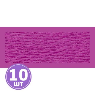 Нитки мулине (шерсть/акрил), 10 шт. по 20 м, цвет: №528 фиолетовый, Риолис