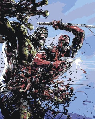 Картина по номерам «Битва» Картина по номерам «Битва»