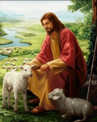 Алмазная вышивка «Христос Пастырь»